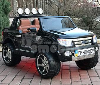 Дитячий електромобіль FORD автопофарбування, Eva, шкіряні сидіння, автопофарбування, м'які колеса, фото 1