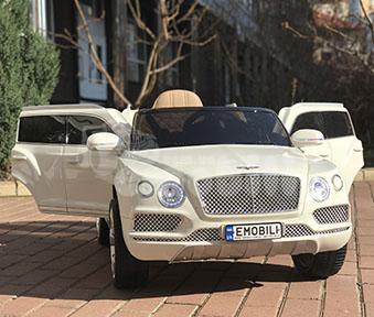 Дитячий електромобіль Bentley, двері відчиняються, м'які колеса, шкіряне сидіння, фото 1