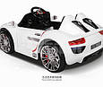 Електромобіль кабріолет Porsche Spyder, 5-точковий ремінь, амортизатори, пульт Bluetooth, фото 7
