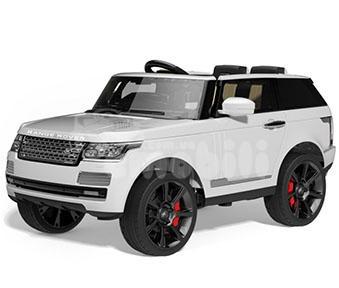 Дитячий електромобіль Range Rover, шкіряні сидіння, амортизатори, двері та багажник відчиняються, фото 1