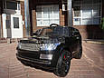 Дитячий електромобіль Range Rover, шкіряні сидіння, амортизатори 4 шт., багажник, автопофарбування, фото 8
