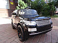 Дитячий електромобіль Range Rover, шкіряні сидіння, амортизатори 4 шт., багажник, автопофарбування, фото 6