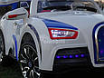 Дитячий електромобіль Bugatti Veyron 12 V 10 AH, два мотори, шкіряне сидіння, двері світяться, MP3, фото 8