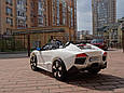 Дитячий електромобіль Lamborghini, м'які колеса EVA, 5-точкові ремені безпеки, пульт блютуз, фото 5