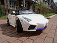 Дитячий електромобіль Lamborghini, м'які колеса EVA, 5-точкові ремені безпеки, пульт блютуз, фото 7