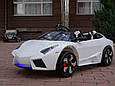 Дитячий електромобіль Lamborghini, м'які колеса EVA, 5-точкові ремені безпеки, пульт блютуз, фото 11