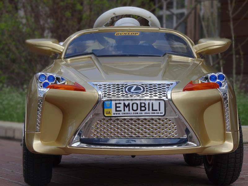 Дитячий електромобіль Lexus 12 V 7AH, гумові колеса, індикатор акумулятора, живлення на ключі, фото 1