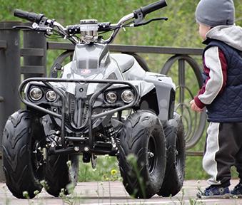 Електроквадроцикл CRAFTER HUNTER HB-6-EATV 800 GREY, вантажність 100 кг, сигналізація, спидометр, фото 1