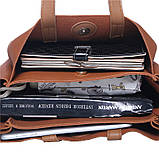 Жіноча сумка з китичками велика коричнева + клатч з екошкіри опт, фото 6