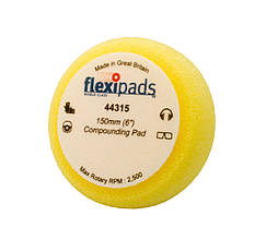 Полірувальний круг жорсткий - Flexipads Pro-Bodyshop Heavy Compounding 150x50 мм (6") жовтий (44315)
