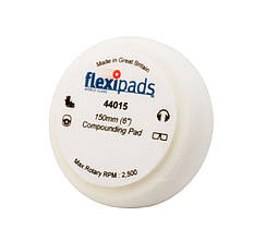Полірувальний круг середньої жорсткості - Flexipads Pro-Bodyshop Compounding 150x50 мм (6") білий (44015)