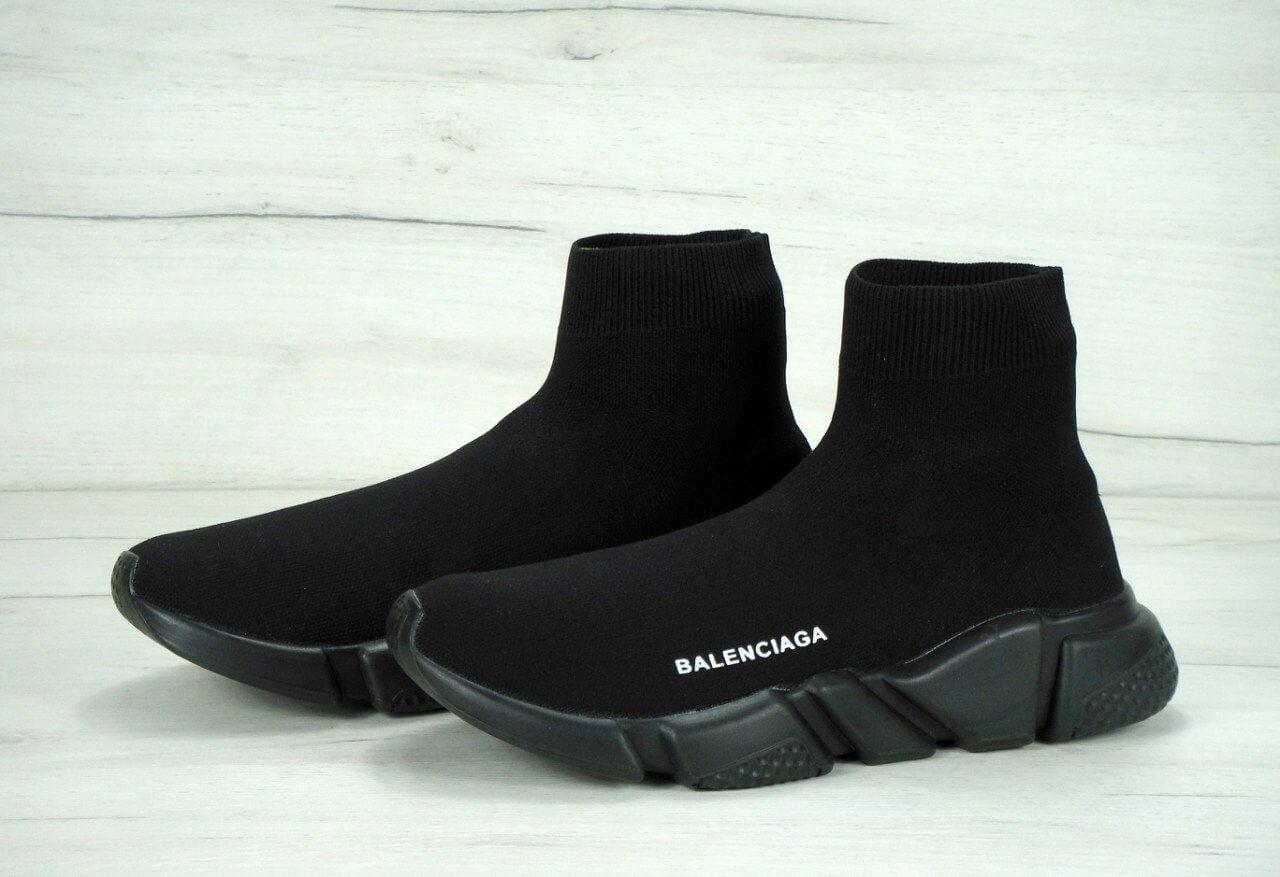BALENCIAGA Speed Trainer 44 黒 Balenciaga Speed Trainer All Black Кроссовки-носки женские и