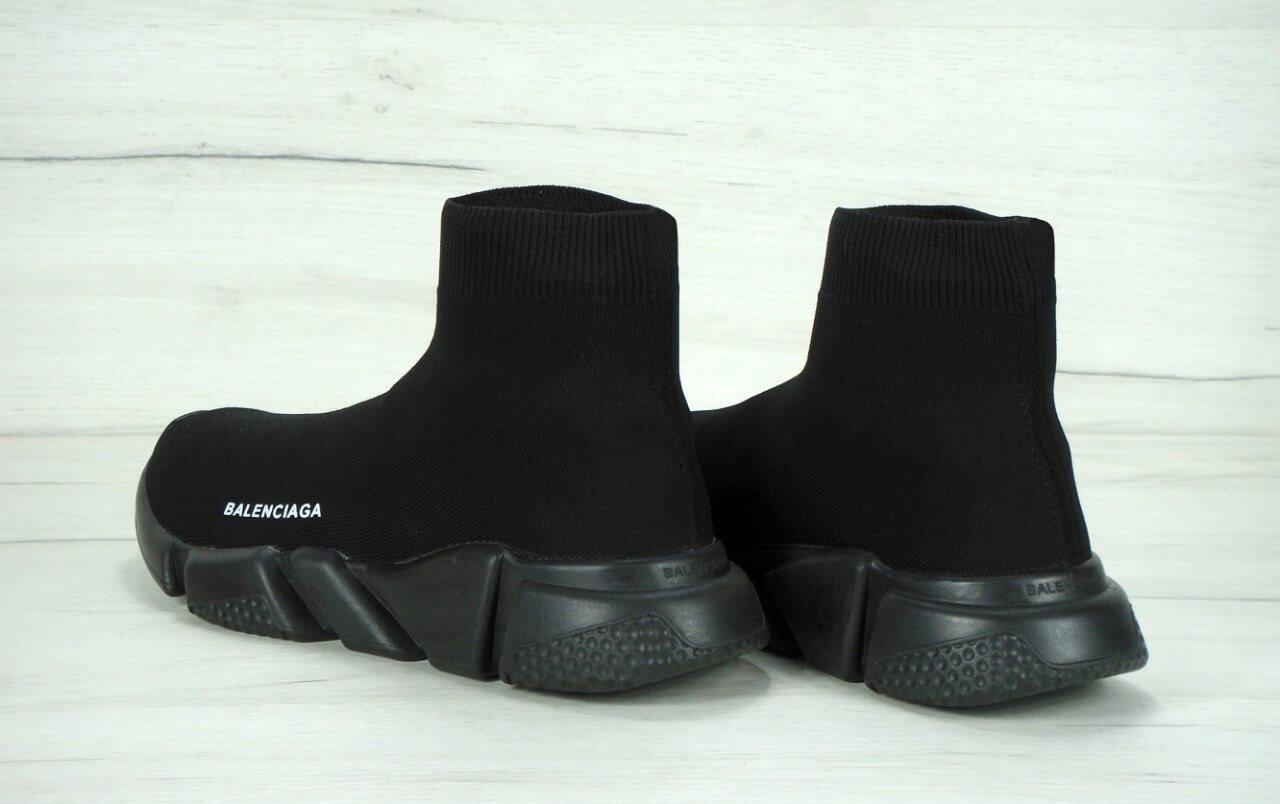balenciaga all black speed trainer