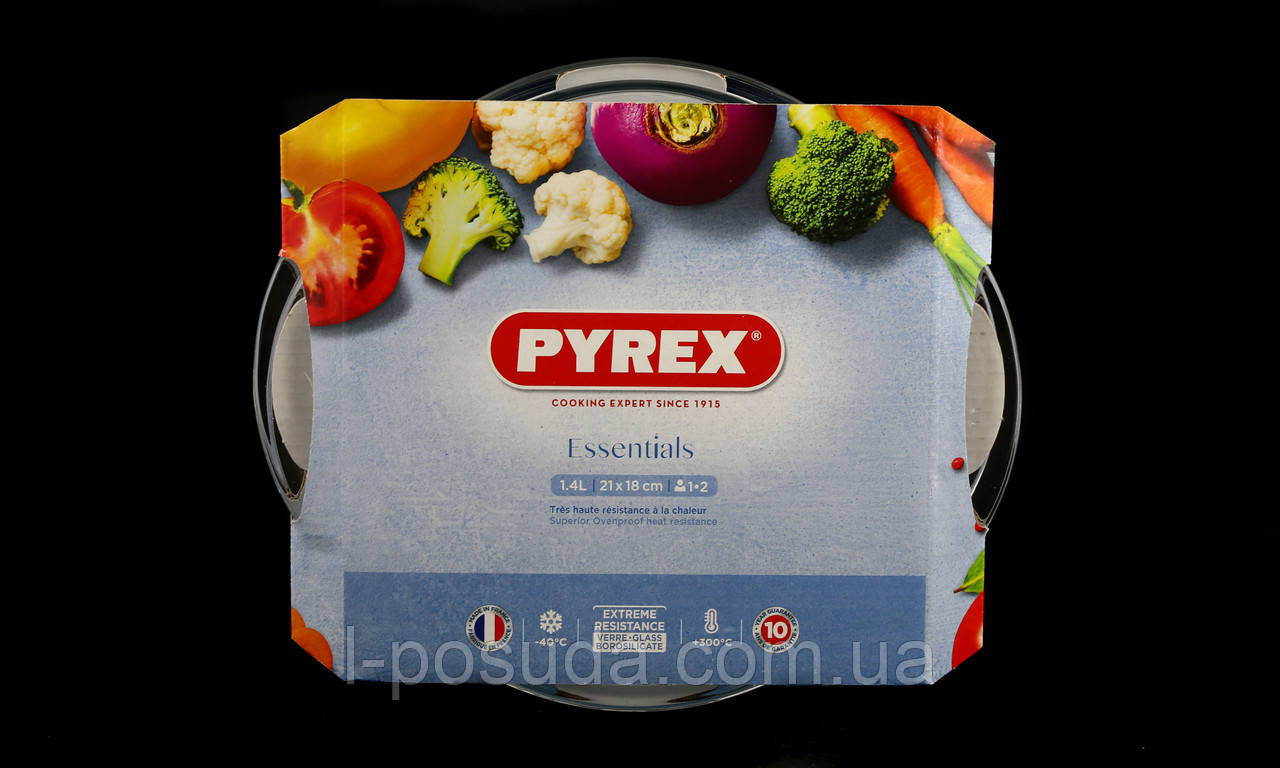 Кастрюля Стеклянная Pyrex "Essential" 1,4 210х180мм - фото 2 - id-p640495812