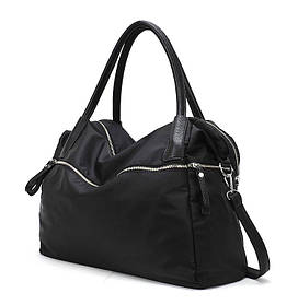 Жіноча сумка велика чорна спортивна тканинна опт
