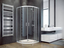 Душова кабіна напівкругла Modern 80x80x185 прозора Besco