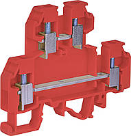 Клемма винтовая-питание двухуровневая VS 4 NA + (4 mm2_красная)