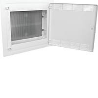 Щит Hager Golf 2-рядний для мультимедіа, прихованого монтажу, білий 460x418 мм