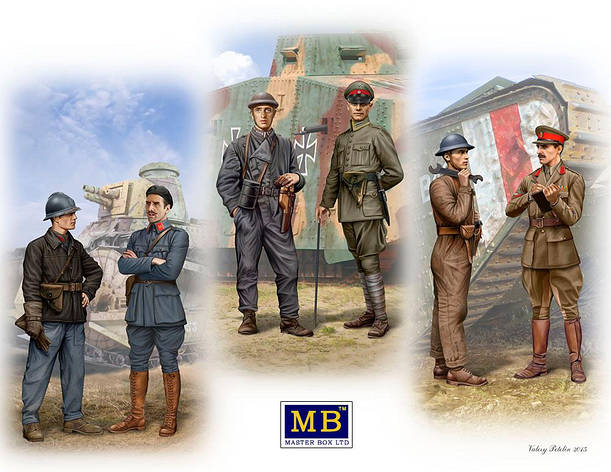 Танкісти Першої світової війни/Tankmen of першої світової війни era. 1/35 MASTER BOX 35134, фото 1