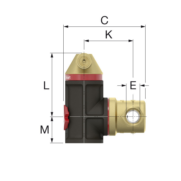 Сепаратор воздуха 3/4" Flamcovent Smart, Kv 3,4 м.куб./час, 10 бар, 120 С Flamco (Нидерланды) - фото 6 - id-p586694686