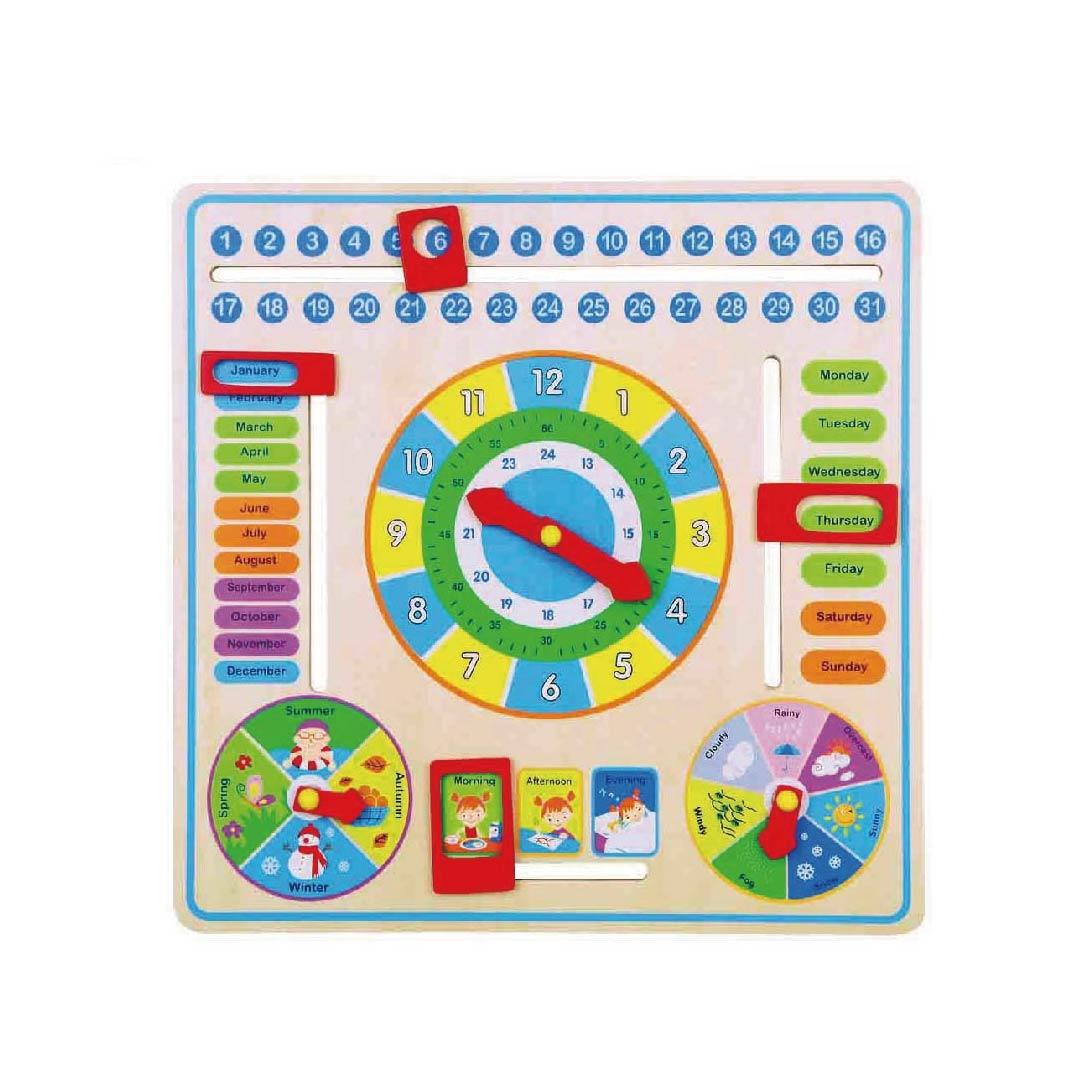 Развивающая игрушка Viga Toys Часы и Календарь (59872) - фото 1 - id-p640574768