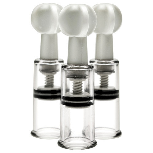 Комплект вакуумних стимуляторів Size Matters Twist MAX Clit and Nipple Triple Sucker Set