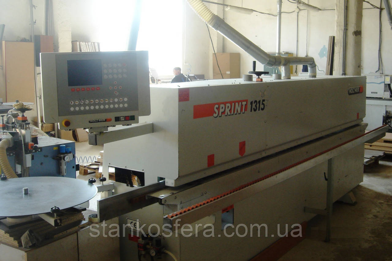 Крайкооблицювальний верстат HolzHer Sprint 1315 б/в 2007г. з комбінованою системою клейовою