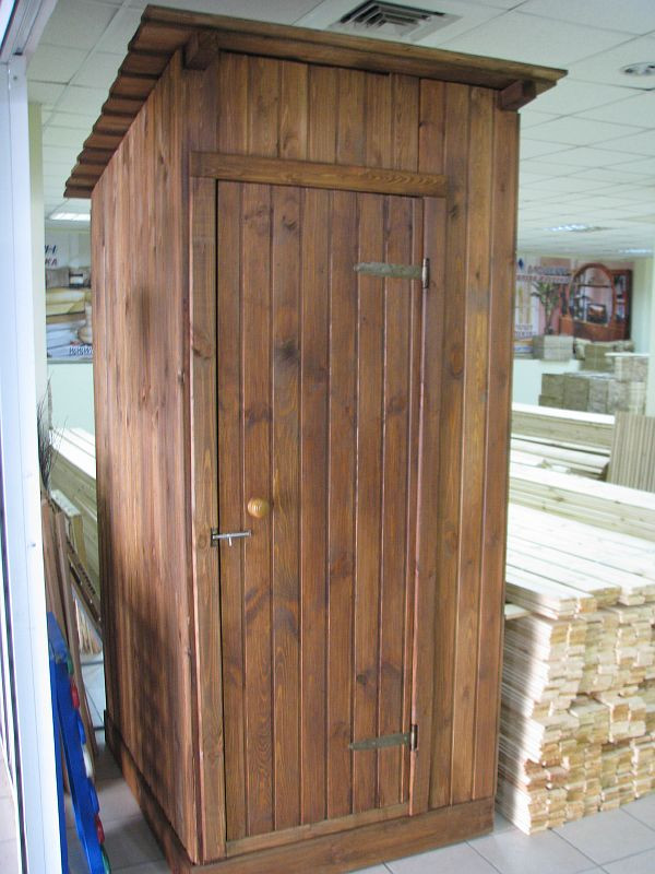 Туалет деревянный с душевой кабинкой 2,6х1.1 м - фото 6 - id-p256891804