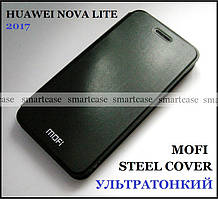 Оригінальний чохол Mofi Steel Cover Huawei Nova Lite 2017 SLA-L22 чохол книжка чорний ультратонкий