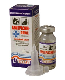 Амітразин-плюс 10мл (потрійний ефект) краплі вушні ветеринарні антипаразитарні