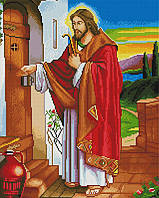 Алмазная мозаика ColorArt 40х50 Икона Иисус стучит в дверь SP009