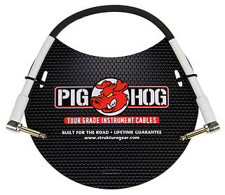 Інструментальний кутовий кабель Pig Hog PH1RR 1ft 1/4 ⁇  -1/4 ⁇  8 mm Instrument Cable