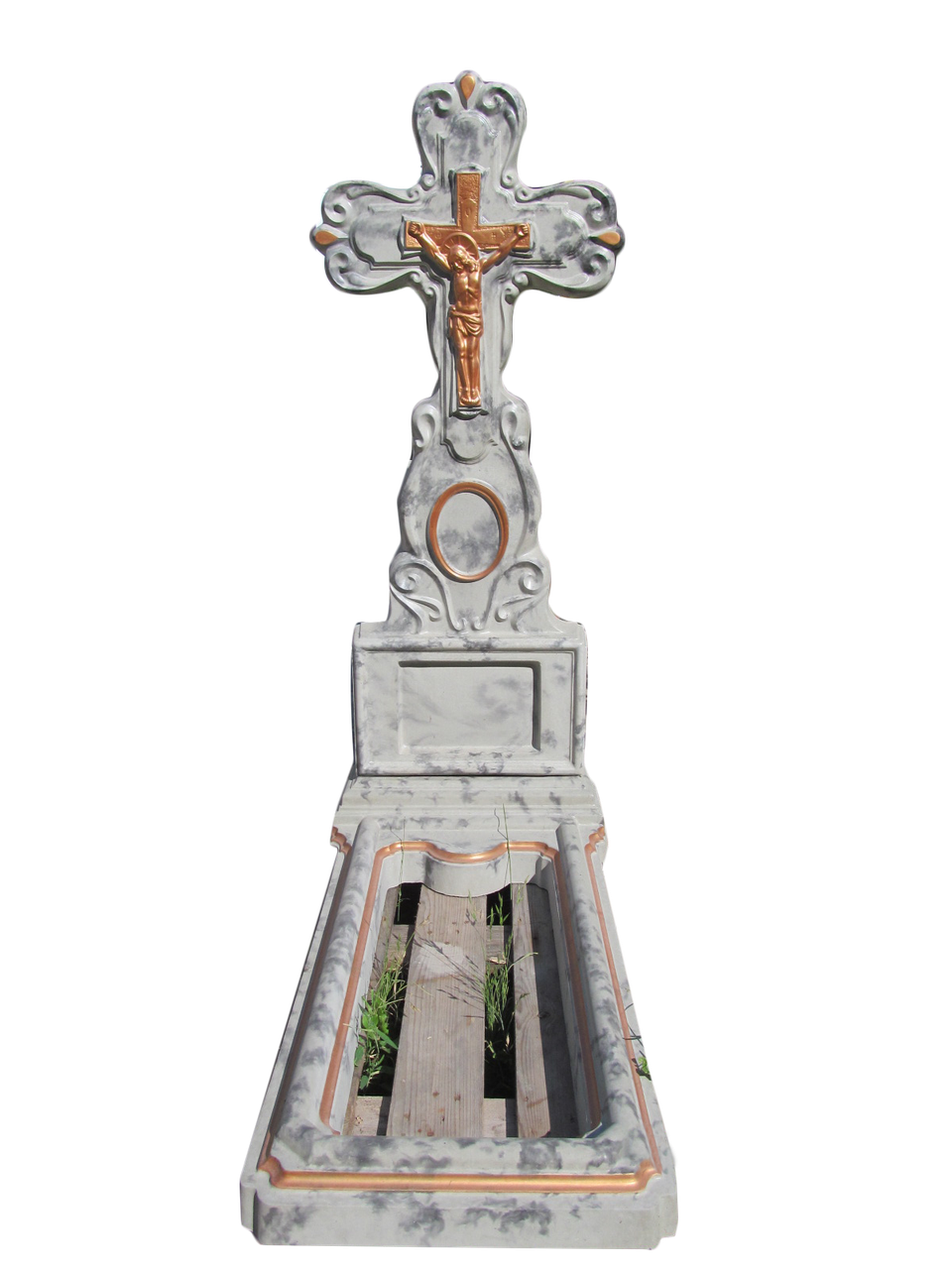 Пам'ятник бетонний, комплект Хрест