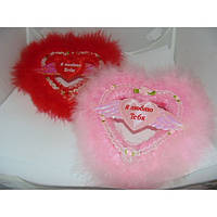 Серце з пухом Я люблю тебе