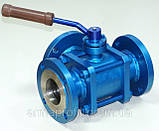 Кран кульовий сталевий трьохходовий фланцевий L/T-порт сталь 20 Ду15 Ру16-40, фото 4