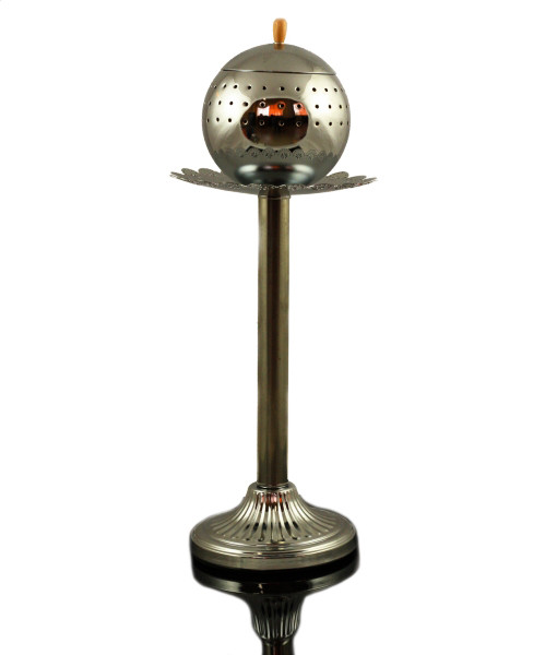 Стійка для вугілля "Oriental Silver Orb" – Елегантність східного стилю, висота 49.5 см