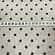 Бавовняна тканина польська графітові зірки 10 мм (1 см) на сірому No188, фото 3
