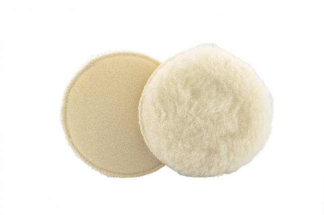 Полірувальний круг вовняний - Flexipads Velcro Wool 135 мм (5.5") бежевий (40220), фото 1