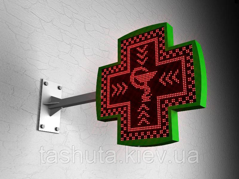 Аптечний LED-хрест фігурний односторонній, 760х760 мм (Локальна мережа: З модулем WiFi; )