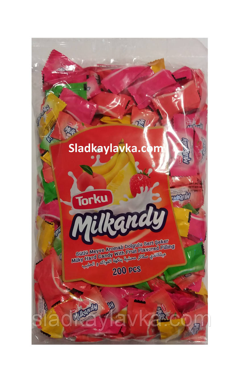 Льодяники карамель Milkandy 200 шт (Torku)