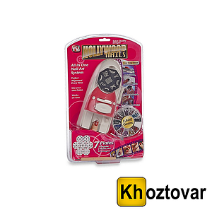 Набір машинка принтер штамп для дизайну нігтів стемпінгу Голлівудські нігті Hollywood Nails