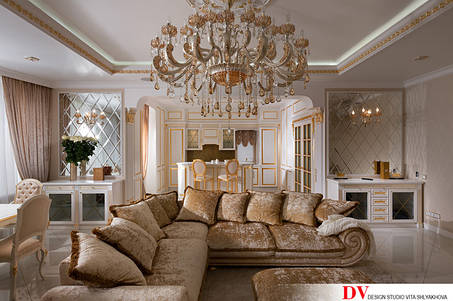 Предмети інтер'єру і декору лампи, світильники підвісні, дзеркала.