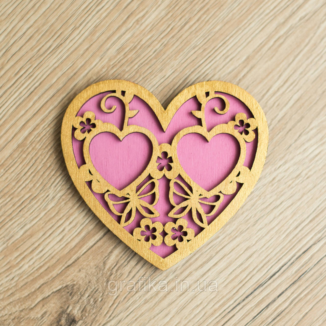 Подушечка для кілець із дерева ажурна