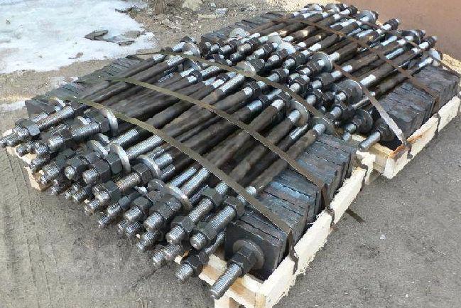 Болти фундаментні з анкерним плитою ГОСТ 24379 тип 2