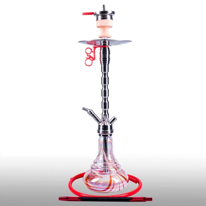Кальян AMY Deluxe SS 02R Style PLUS steel червоний