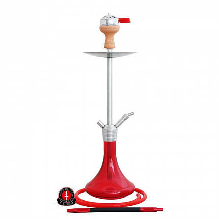 Кальян AMY Deluxe SS 09 Stick PLUS steel червоний, фото 2
