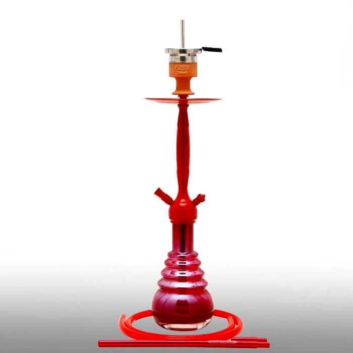 Кальян AMY Deluxe 690R Cityscape висота 78 см на 1 персону червоний