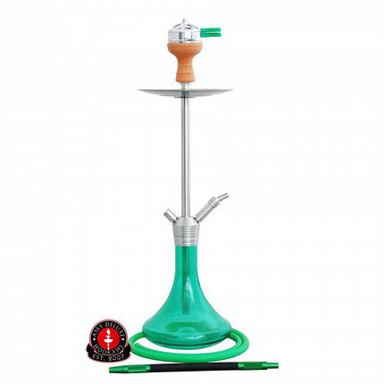 Кальян AMY Deluxe SS 09 Stick PLUS steel висота 82 см на 1 персону зелений, фото 2