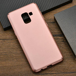 Пластиковий чохол Fox для Samsung Galaxy A8 (2018) (5 кольорів) Рожевий