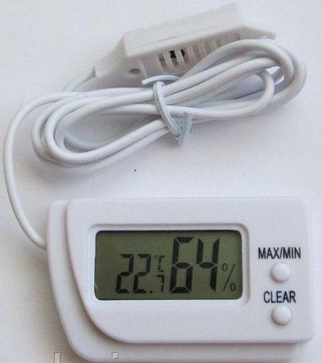 Термометр цифровой с гигрометром и выносным датчиком - фото 1 - id-p641153967